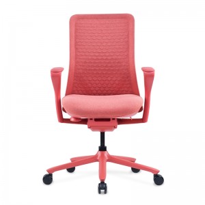 China Supplier Price Home Use Office Chair Work Pink Fabric Ergonomic Chic Desk Office Chair