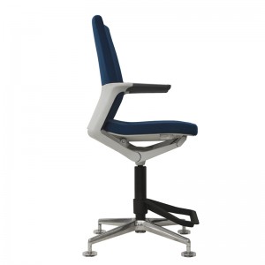 Drak Blue Office Swivel Bar Stool