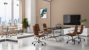 Modern Furniture Office Ergonomic Chair for Executive Administration Conference Meeting with Leather