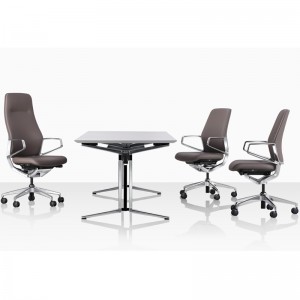 Ergonomic Leather Office Chair Low Back