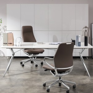 ODM Factory High Quality Ergonomic Office Furniture Luxury PU Leather Home Computer Chair