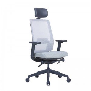 High Back Swivel Fabric Armrest Office Ergonomic Executive Manager Chair