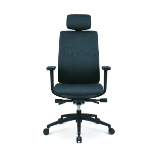 High Back Swivel Fabric Armrest Office Ergonomic Executive Manager Chair