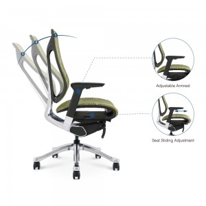 Factory Customized Commercial Full Mesh Ergonomic Adjustable Softable Computer Executive Swivel Boss Office Chair