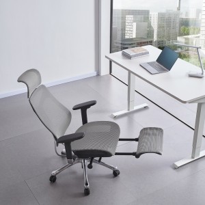Furniture Manufacture Height Adjustable Boss Computer Executive Full Mesh Ergonomic Office Chair With Footrest
