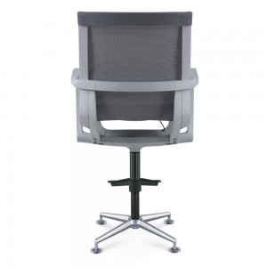 Factory Home Office Furniture Leisure Design Mesh Back Chair with Stool