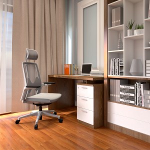 Adjustable Headrest Lumbar Support Office Chairs Luxury Ergonomic Office Chairs