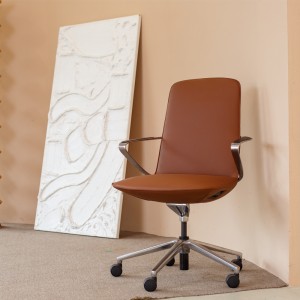 Hot Home Office Furniture Modern Leather Leisure Simple Function Ergonomic Desk Office Chair