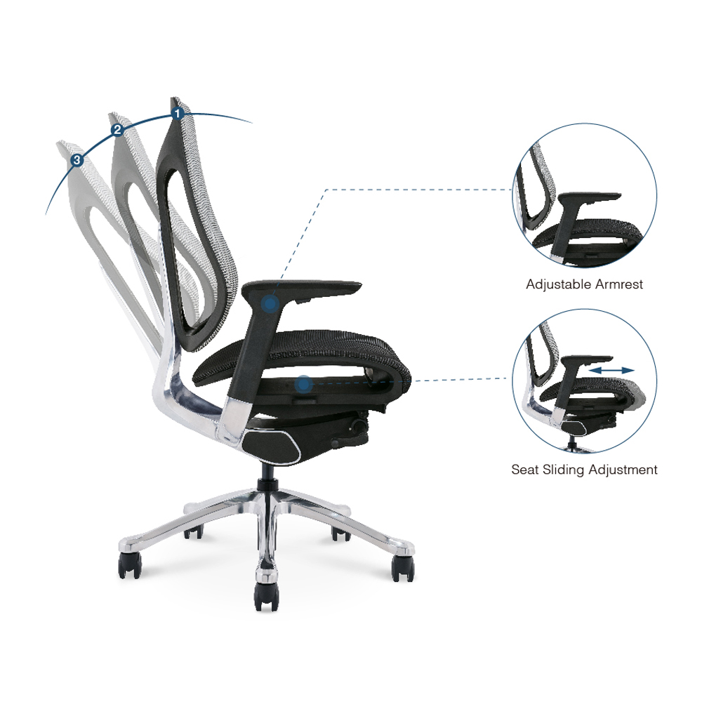 High Quality Ergonomic Computer Chair -
 Goodtone Office Chair Ergonomic Desk Computer Chair with 2d Arms Lumbar Support Adjustable Swivel Mid Back for Home Office Gray – GOODTONE