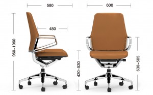 2021 New Boss and Manager Revolving Leather Office Chair