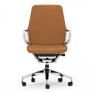 Wholesale Mid Back Good Quality Furniture Executive Brown Leather Swivel Office Chair