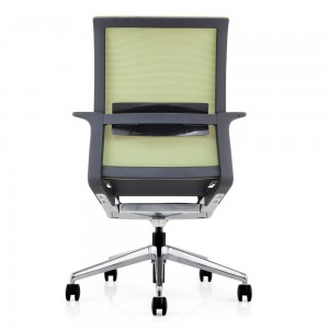 Mid Back Mesh Fixed Armrest Staff Office Swivel Chair