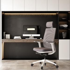 Commercial Furniture Swivel Office Visitor Chair Parts Black Ergonomic Swivel Office Chair Computer Desk Chair