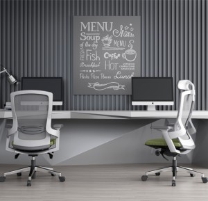 Black or white high-back mesh office chair, rotatable and rolling high-quality material staff chair