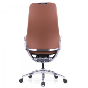 Goodtone Furniture Arico Office Chair Tan Leather High Back Executive Office Meeting Chair