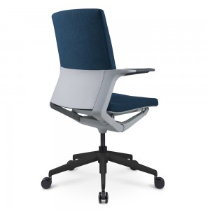Bule Fabric Nylon Frame Executive Swivel Chair