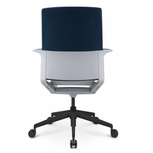 Bule Fabric Nylon Frame Executive Swivel Chair