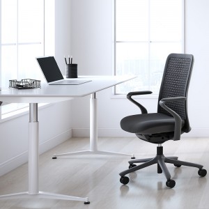 Black Mid-Back Chair