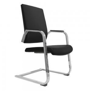 Faux Leather Visitor Guest Office Chair