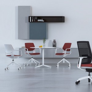 Low Back Office Swivel Fabric Study Chair