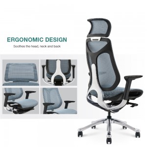 Big and Tall Full Mesh Backrest Slideable Ergonomic Office Chair