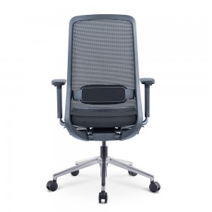 Black Mid Back Computer Chair With Armrest