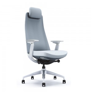 OEM Factory High Back Mesh Fabric Ergonomic Office PC Chair with Lumbar Headrest Support