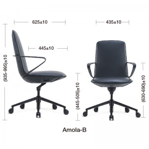New Delivery for China With Up Down Office Boss Ergonomic Mid Back Leather Chair