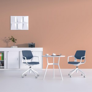 Manufacturer of Wholesale Meeting Office Steel Frame Black Chair