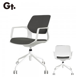 Black Mesh Fabric Reception Staff Visitor Meeting Training Office Chair
