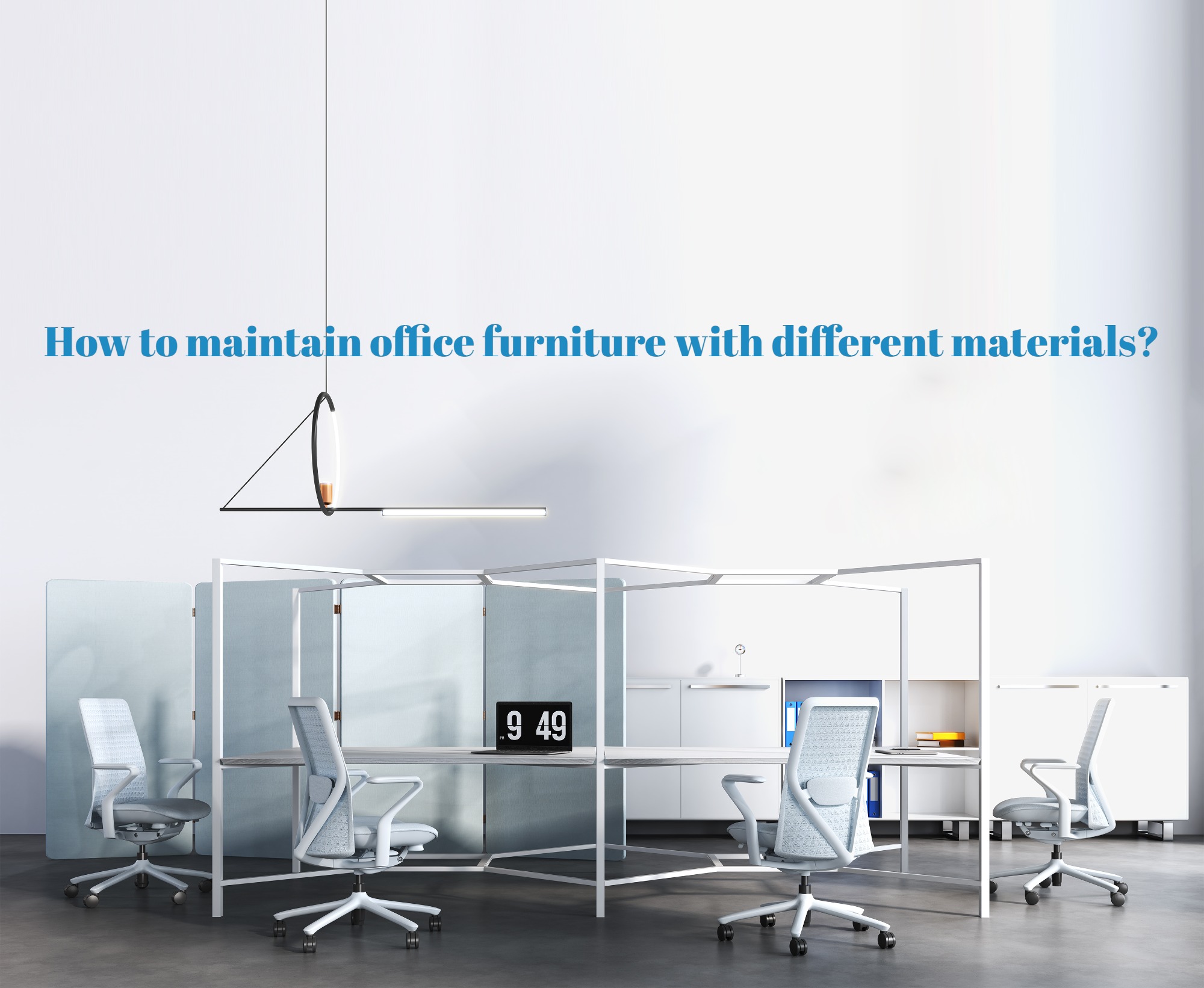 How to maintain office furniture with different materials?