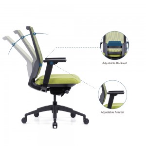 Bottom price Wheel Swivel Chair -
 Goodtone Mid-Back Executive Swivel Office Desk Chair with Sliding Seating – Green, Lumbar Support, Modern Style – GOODTONE