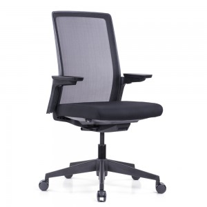 Grey Frame Mesh Backrest Sponge Cushion New Style Mesh Office Chair Goodtone Office Chair