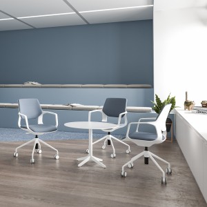White Task Swivel Office Chair