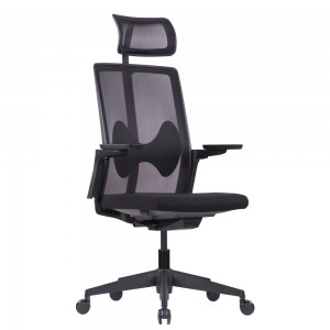 Butterfly Lumbar Support High Back Ergonomic Office Chair with Headrest