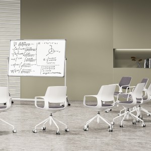 Black Mesh Fabric Reception Staff Visitor Meeting Training Office Chair
