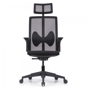 Butterfly Lumbar Support High Back Ergonomic Office Chair with Headrest