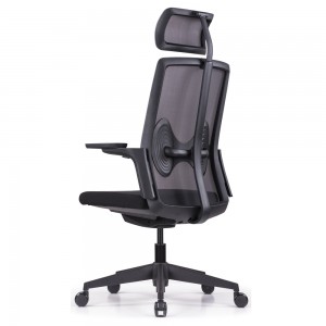 Butterfly Lumbar Support High Back Ergonomic Office Chair with Headrest