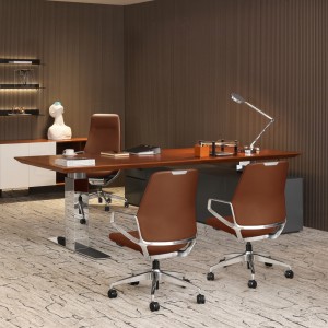 Executive Business Full Leahter Ergonomic Swivel Office Chair for Boss Manager