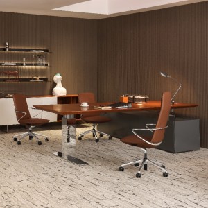 Goodtone Ergonomic Modern Swivel Metal Executive Leather Staff Office Chair