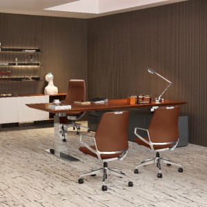 Wholesale Mid Back Good Quality Furniture Executive Brown Leather Swivel Office Chair