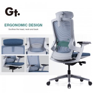 Cool Design Wide Seat Memory Foam Office Chair with Adjustable Headrest